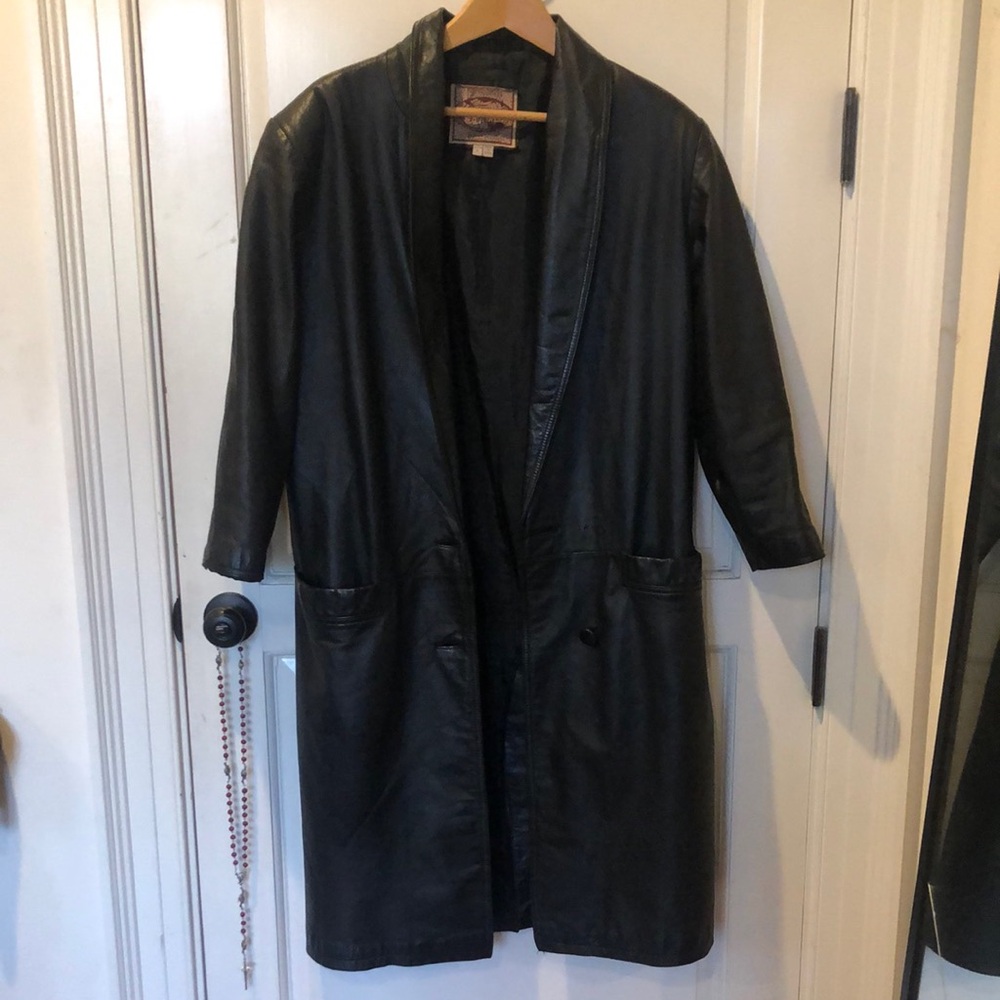 Genuine Leather trench